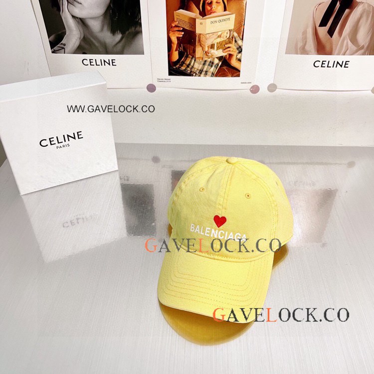 Balenclaga Paris Canvas Caps Lemon Hat Simple Style